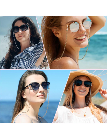 Cadena de Gafas de Acero Inoxidable para Mujeres - 73.66 cm Cadena de Gafas de Acero Inoxidable para Mujeres - 73.66 cm