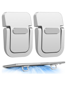 Soporte de Laptop YIPINVE Mini Ergonómico Plegable Plata