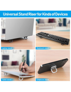 Soporte de Laptop YIPINVE Mini Ergonómico Plegable Plata 2