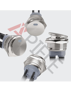 Interruptor de Palanca IP65 APIELE 22mm Acero Inoxidable LED Azul 2