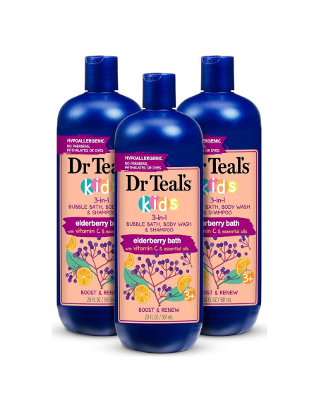 Baño de Burbujas 3-en-1 Dr Teal's con Vitamina C 591 ml