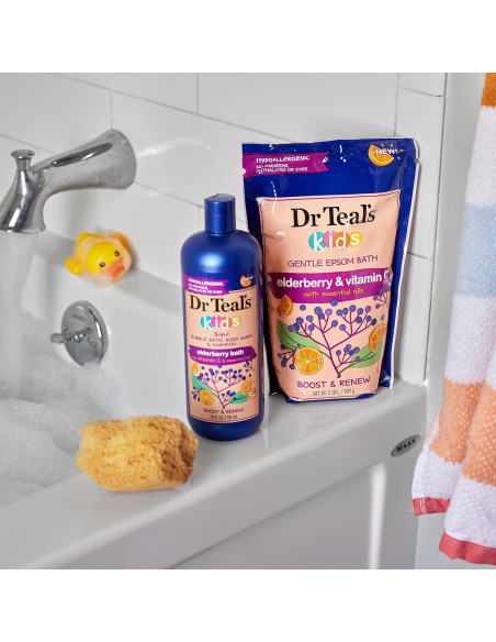 Baño de Burbujas 3-en-1 Dr Teal's con Vitamina C 591 ml