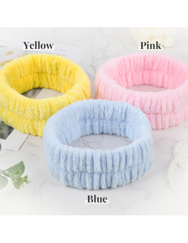 Cinta Facial Spa Teenitor - 3 Piezas Microfibra Suave