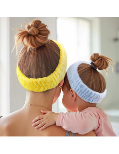 Cinta Facial Spa Teenitor - 3 Piezas Microfibra Suave