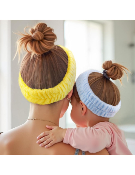 Cinta Facial Spa Teenitor - 3 Piezas Microfibra Suave