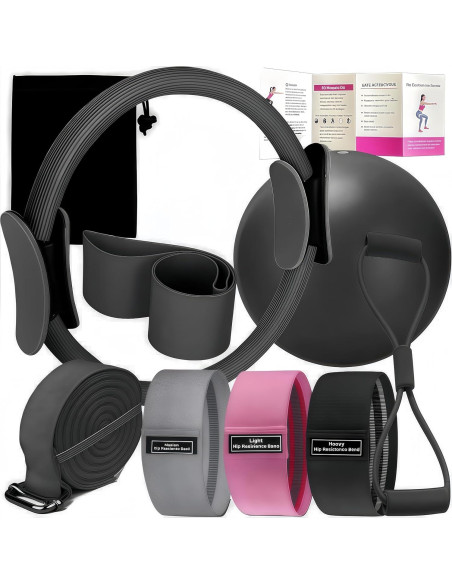 Kit de Pilates Oylyoyea - 6 Piezas para Tonificación y Flexibilidad