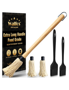 Brocha de Basting de Silicona Walfos con Mango de Madera 45.72 cm