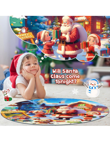 Rompecabezas de Navidad DIGOBAY 70 Piezas 57.9 cm para Niños