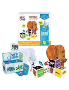 Set de Azulejos Magnéticos CreateOn Oso Marrón y Polar 24 Piezas
