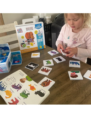 Set de Azulejos Magnéticos CreateOn Oso Marrón y Polar 24 Piezas