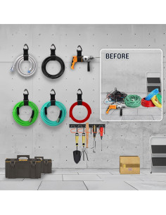 Organizador de Cables ZTSXLLIM 2 PCS 25.4 y 45.7 cm Negro 2