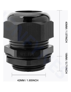2 Piezas Gland de Cable NPT 32mm PIONFYNES Impermeable 2