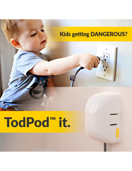 Caja de Cubierta de Enchufe a Prueba de Bebés TodPod - Deslizar para Bloquear