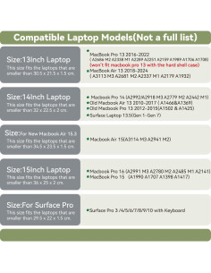 Funda delgada para laptop 13" Benfan beige - MacBook Air/Pro 2