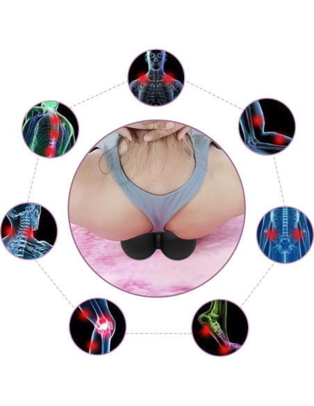 Pelota de Masaje Doble ANVICTOX para Alivio Muscular - Negro