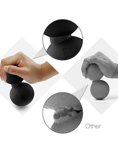 Pelota de Masaje Doble ANVICTOX para Alivio Muscular - Negro