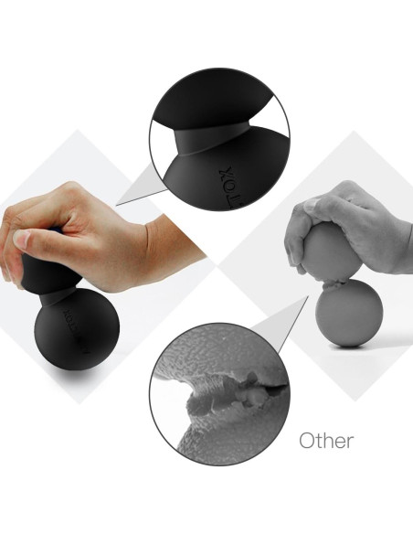 Pelota de Masaje Doble ANVICTOX para Alivio Muscular - Negro