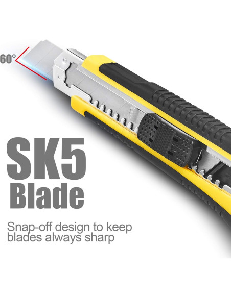 Cortador de Caja DOWELL Retráctil 18mm con 3 Cuchillas