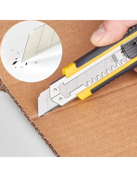 Cortador de Caja DOWELL Retráctil 18mm con 3 Cuchillas