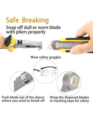 Cortador de Caja DOWELL Retráctil 18mm con 3 Cuchillas