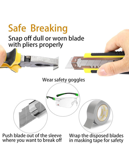 Cortador de Caja DOWELL Retráctil 18mm con 3 Cuchillas