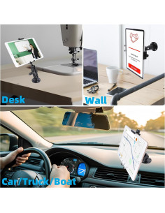 Soporte de Tablet para Coche Aluminio TS-12 Ajustable 2