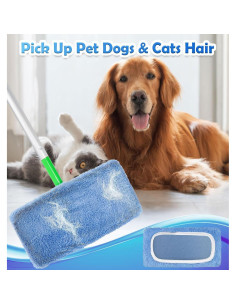 Paños de Microfibra Reutilizables Febsow 4PCS para Trapeador Swiffer 2