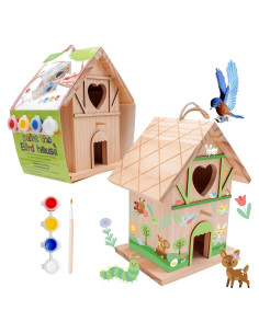 Kit de Pintura Casa de Pájaros Madera Goldentime 20.32x17.37cm