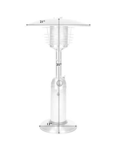 Calentador de Patio Portátil Fire Sense 61322 Propano 10,000 BTU