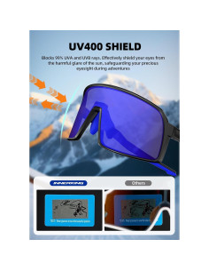Gafas de sol deportivas polarizadas InnerKing UV400 para ciclismo 2
