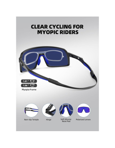 Gafas de sol deportivas polarizadas InnerKing UV400 para ciclismo