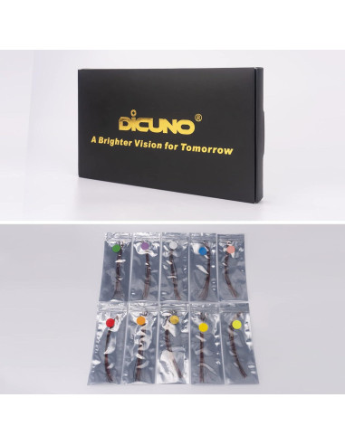 DiCUNO 100 Micro LED SMD 0805 Pre-cableados 16cm 5 Colores