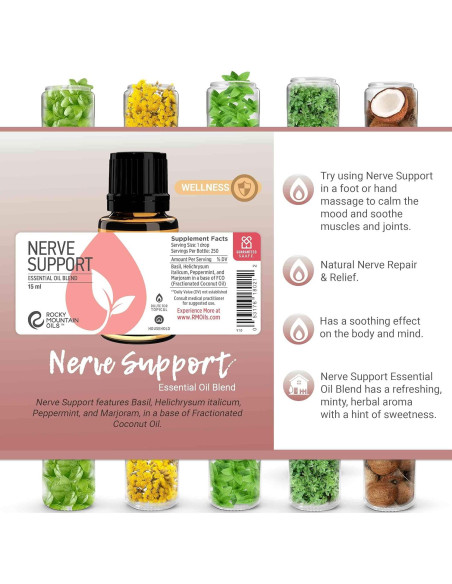 Aceite Esencial Relajante Rocky Mountain Oils 15ml - Soporte Nervioso