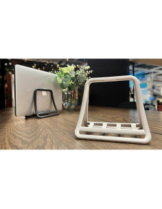 Soporte Vertical para Laptop K11 Base Blanca Organizador 2