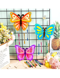 Kit de Campanas de Viento Mariposa XJWWHZ 8 Piezas DIY 2