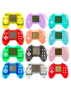 Paquete de 12 llaveros mini gamepads Conagel - Multicolores
