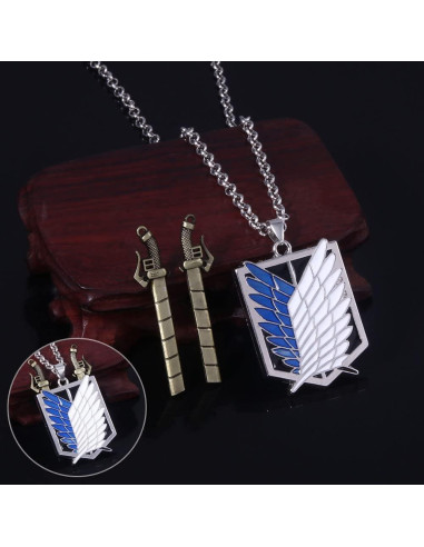 Collar Alas de la Libertad AOT Shingeki No Kyojin 5.6x3.3cm