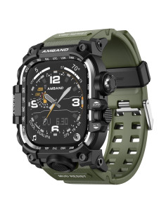 Banda y Funda amBand 44mm para Apple Watch SE2/SE/6/5/4 Verde Militar