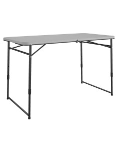 Mesa Plegable COSCO 4 pies Gris Ajustable Interior/Exterior