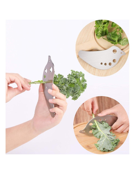 Despojador de Hierbas ROPTO de Acero Inoxidable - Gadget de Cocina