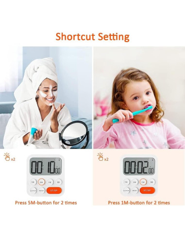 Temporizador Digital de Cocina LIORQUE con Alarma y Pantalla LCD