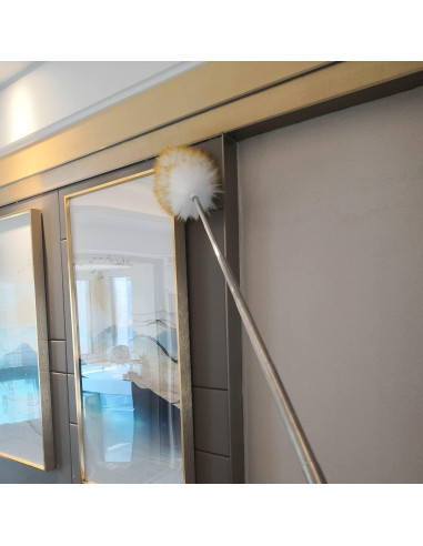 Duster de lana de cordero MKUN con mango extensible 114.3 cm