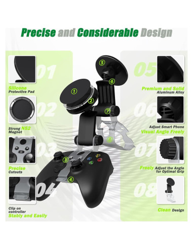 Soporte Magnético para Controlador Xbox Genérico Negro