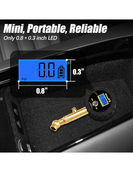 Medidor de Presión de Neumáticos Digital AetralYB 100 PSI