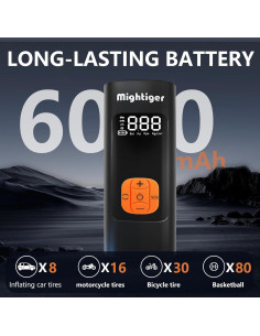 Compresor de Aire Portátil Mightiger 01 150PSI Bomba Automática 2