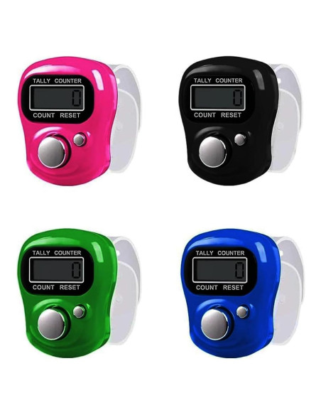 Contador Digital de Dedos FIOTOK 5 Dígitos Ajustable