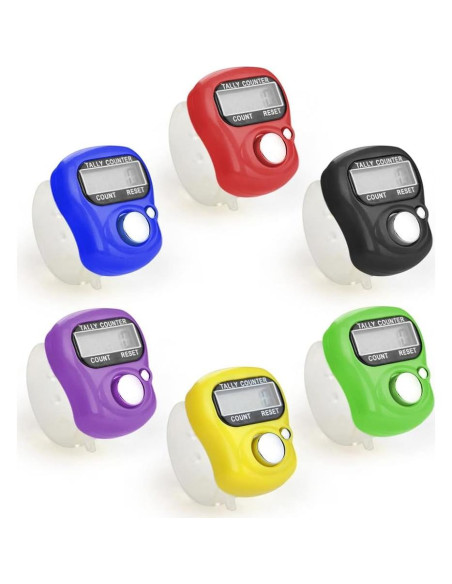 Contador Digital de Dedos FIOTOK 5 Dígitos Ajustable
