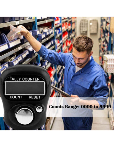 Contador Digital de Dedos FIOTOK 5 Dígitos Ajustable