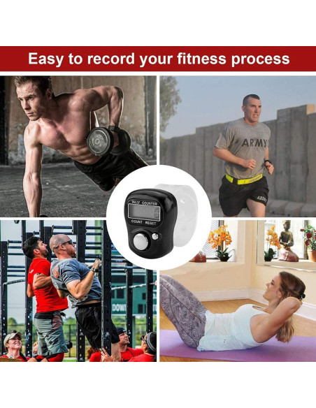 Contador Digital de Dedos FIOTOK 5 Dígitos Ajustable