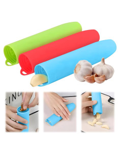 Rodillos de Silicona para Pelar Ajo GJV - 3 Paquetes
